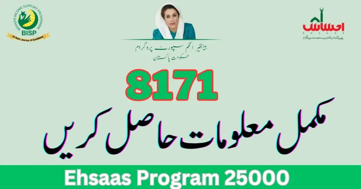 BISP Ehsaas Program CNIC Check Online 25000