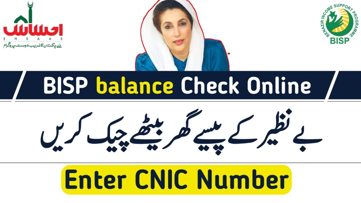 How to check BISP balance by CNIC